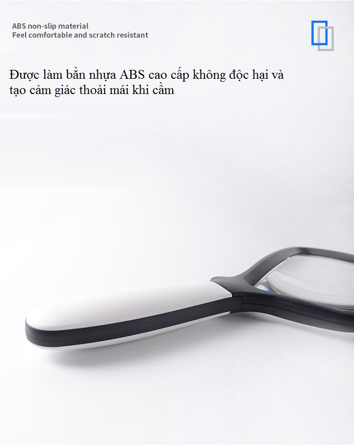 Kính lúp 2X cầm tay có đèn K10863