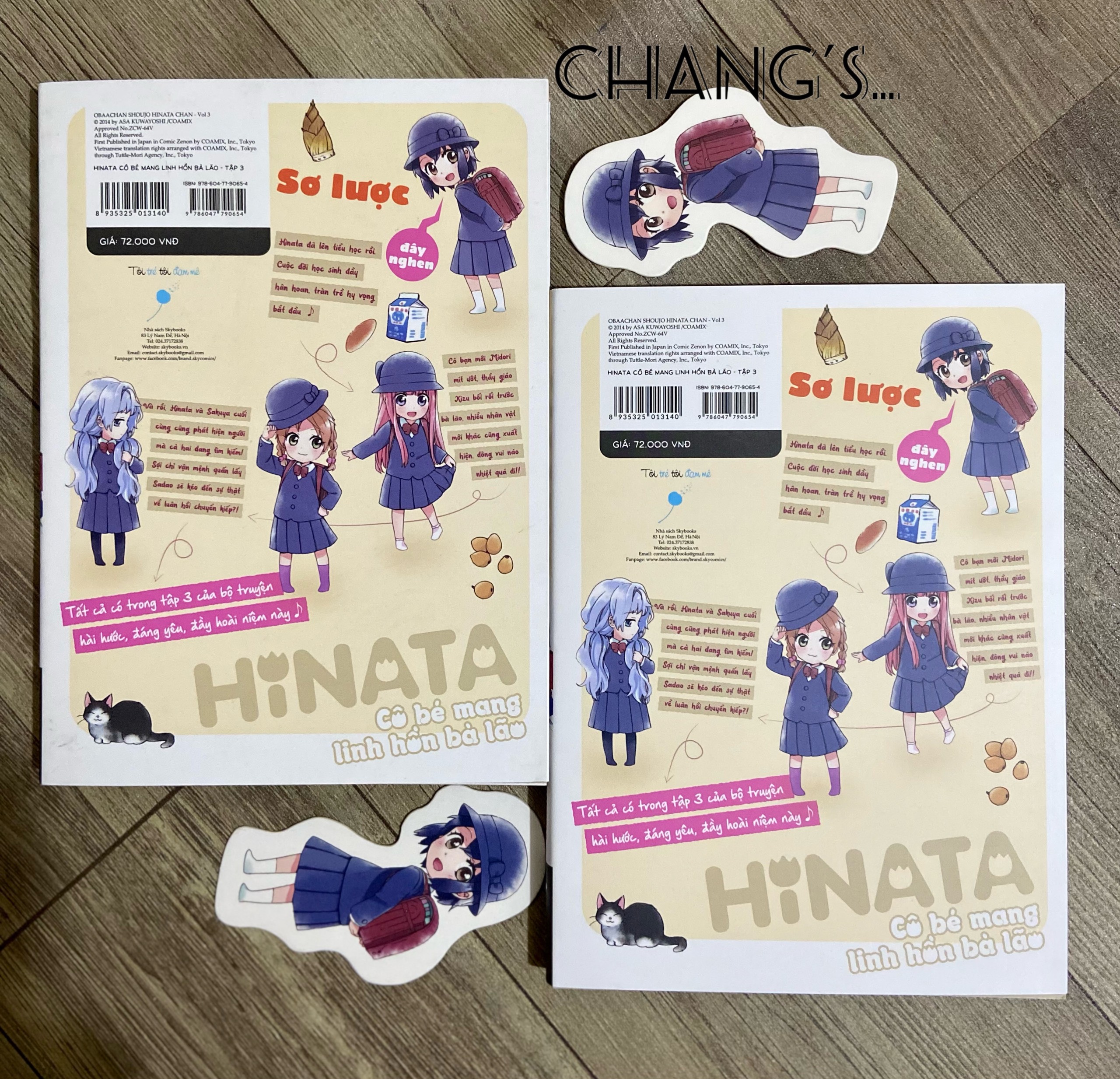 Hinata - Cô bé mang linh hồn bà lão Tập 1 2 3 kèm Bookmark