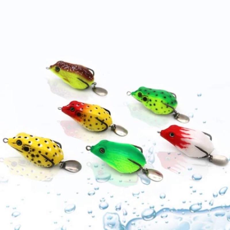 mồi nhái giả câu lure cá lóc - mồi nhái giả super frog đồ câu FISHING_HD