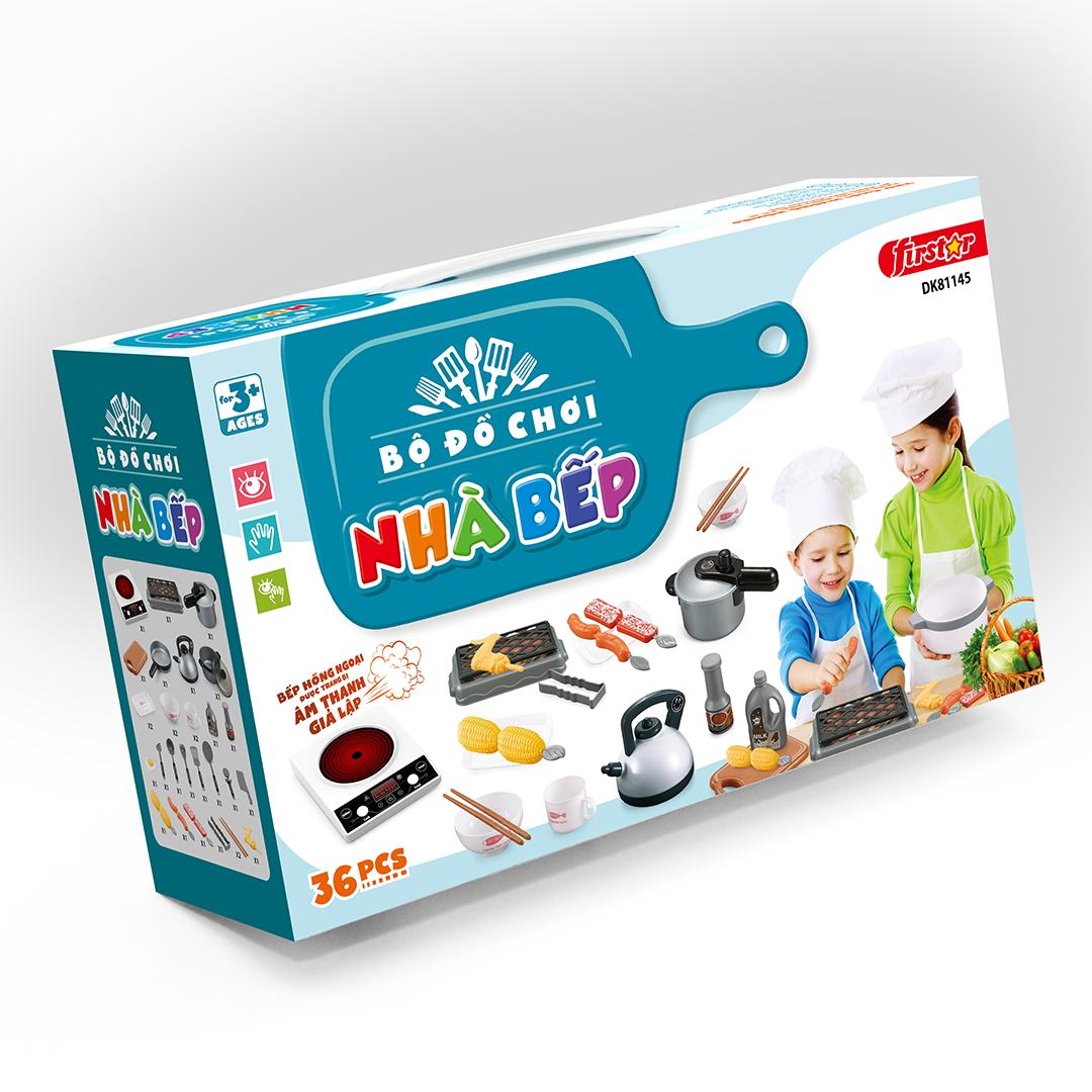 Đồ Chơi Duka Bộ Đồ Chơi Nhà Bếp Màu Xanh