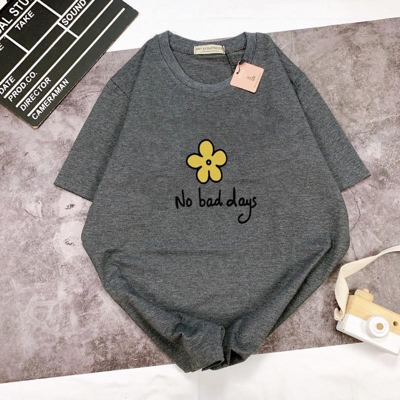 Áo Thun Tay Ngắn UNISEX Hoa - Hình chụp thật (Đủ size M-L-XL)