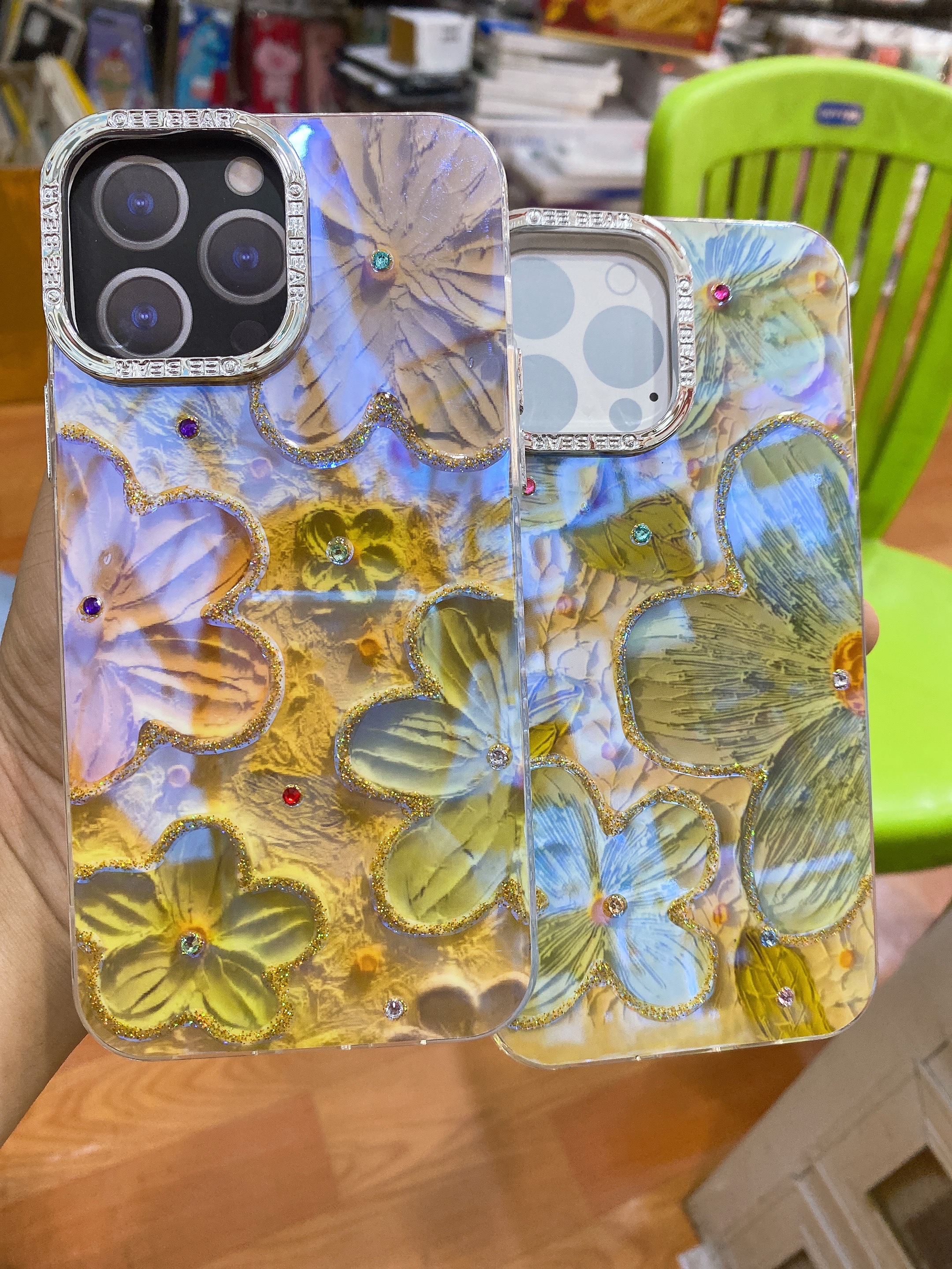 Ốp lưng Hoa vẽ 3D dành cho iphone 11 đến 15 Promax - Hàng Chính Hãng