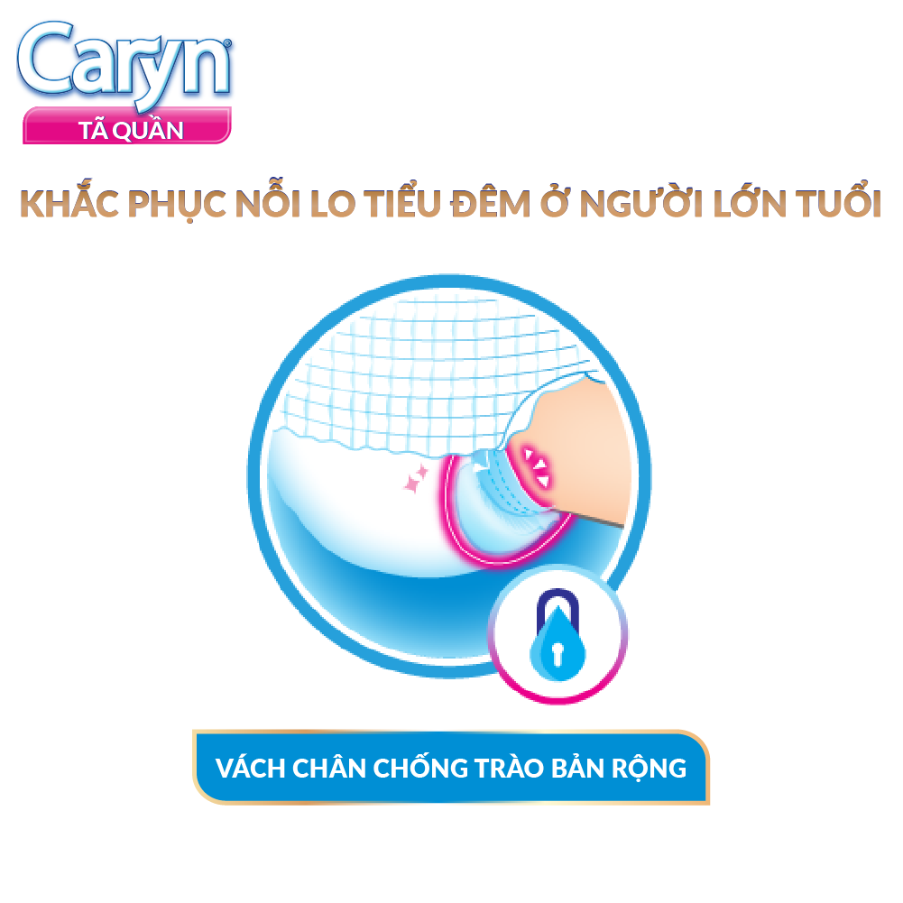 Tã Quần Mỏng Nhẹ Caryn Gói Siêu Lớn L14