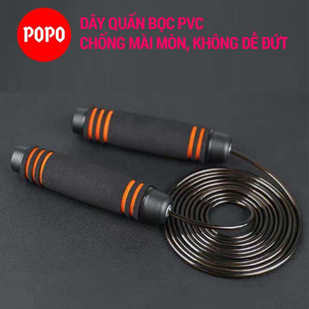 Dây nhảy dây tập thể dục hỗ trợ giảm cân POPO XS001 có tác dụng giảm mỡ bụng đốt cháy calo