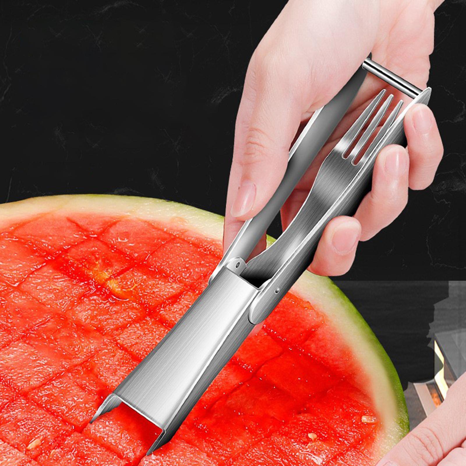 Watermelon Cutter Slicer 2 in 1 Fruit Forks Slicer Cutter for