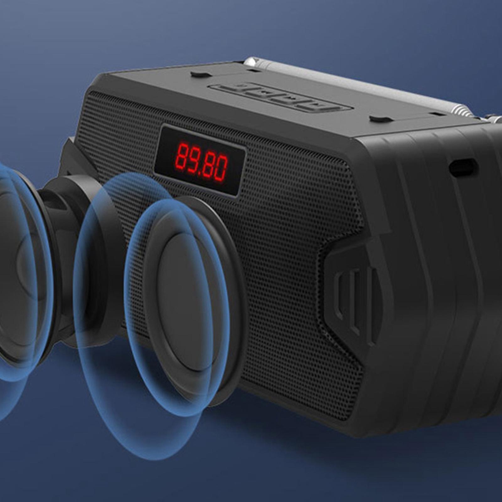 Portable Bluetooth Speaker FM Radio AUX TF MP3 Subwoofer Loudspeaker