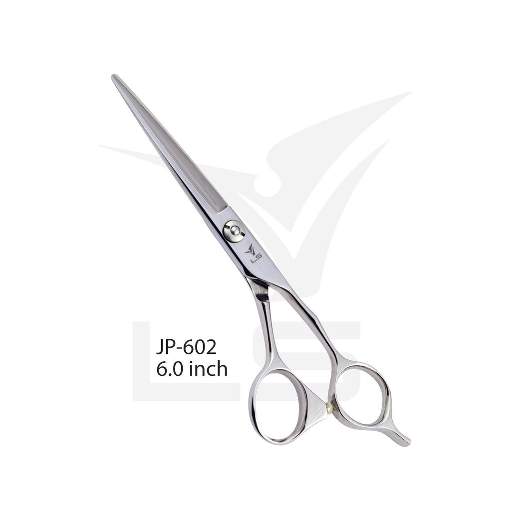 Kéo cắt tóc VLS JP602 lưỡi thẳng quai offset vênh đỡ ngón cố định - Hàng chính hãng