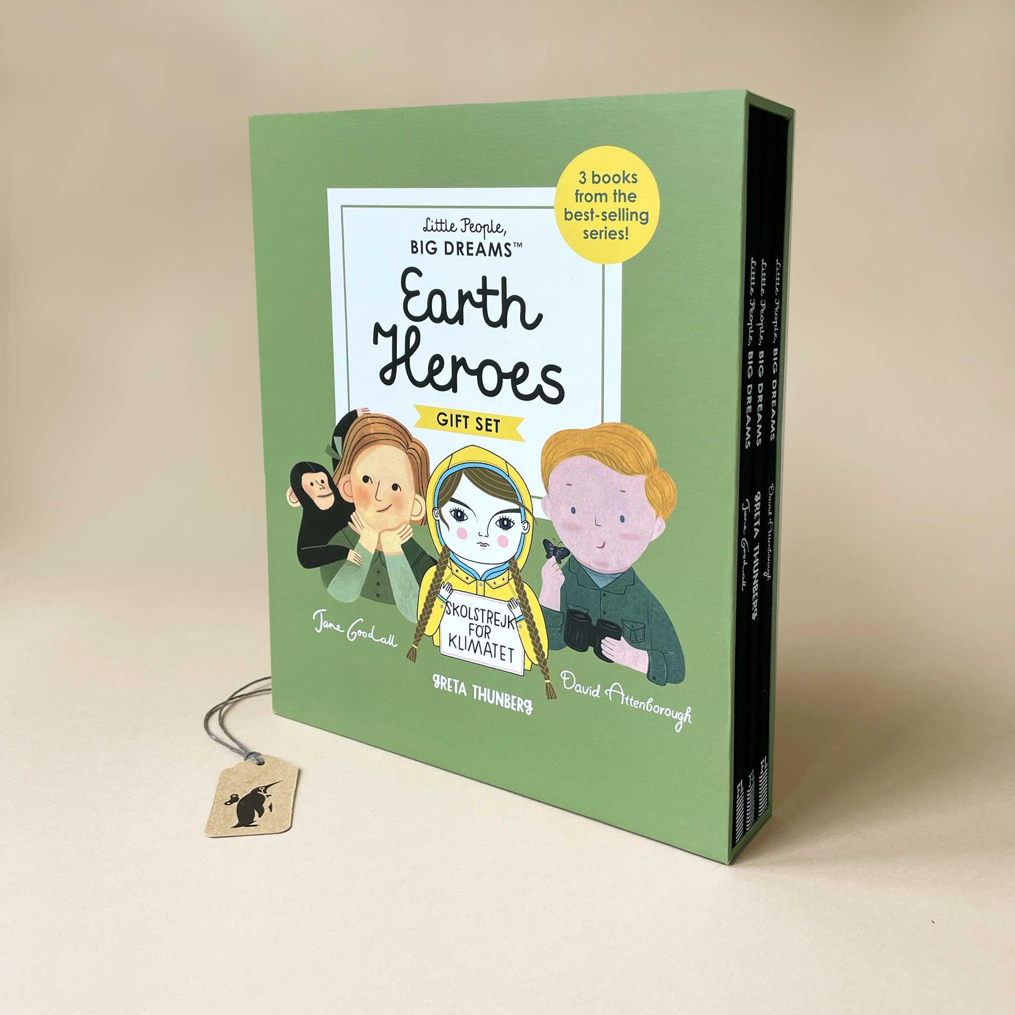 Little People, BIG DREAMS: Earth Heroes : 3 books from the best-selling series! Jane Goodall - Greta Thunberg - David Attenborough