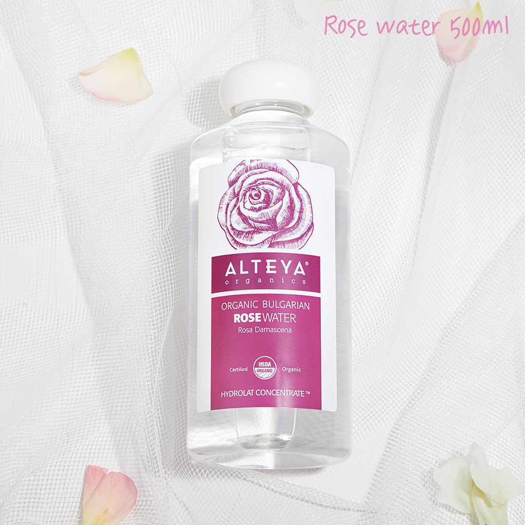 Nước Hoa Hồng Bulgaria Hữu Cơ (Rosa Damascena) Organic Bulgarian Rose Water Alteya Organics ORW02 (500ml)