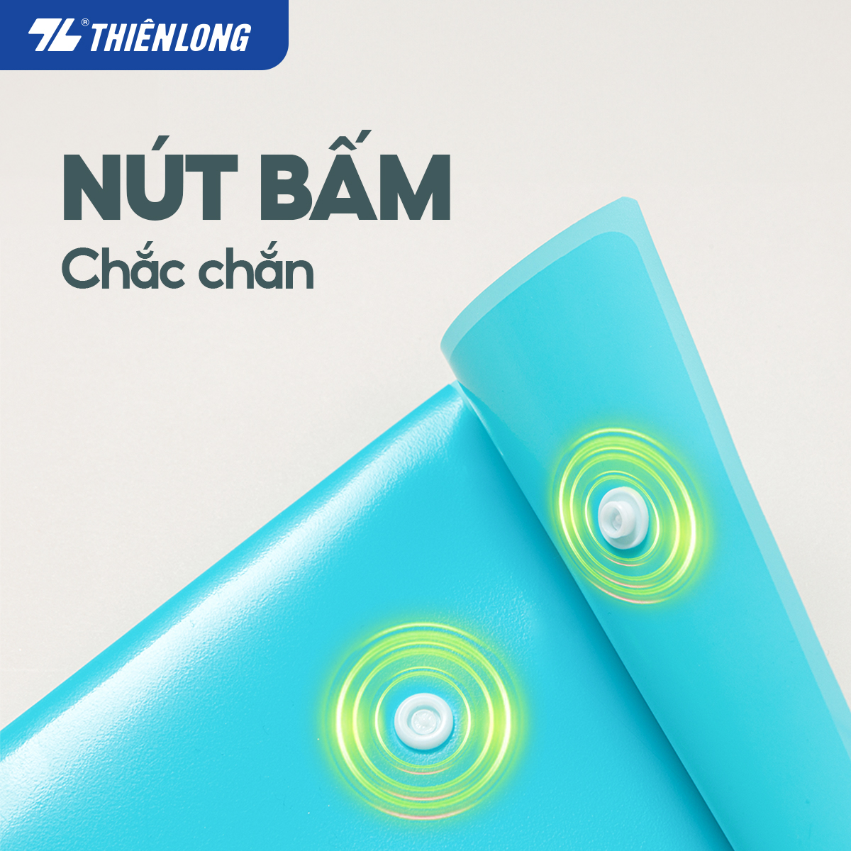 Bìa nút màu Pastel F4 Thiên Long CBF-003 - Sức chứa 125 tờ A4