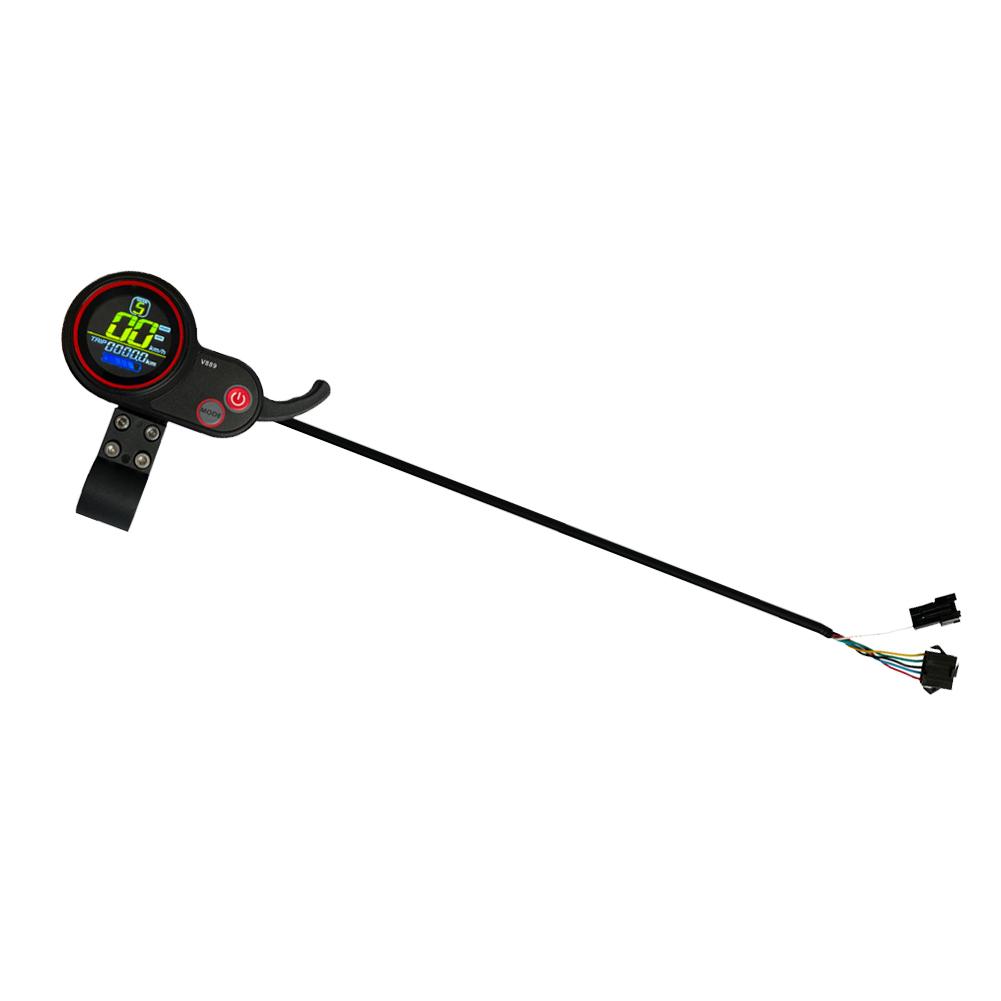 Ebike Màn Hình Hiển Thị Hiển Thị Số 2 Giao Thức Móc Ngón Tay Ga Đo SM Xe Điện V889 Màn Hình Hiển Thị Màu Với Cổng USB 6PIN SM