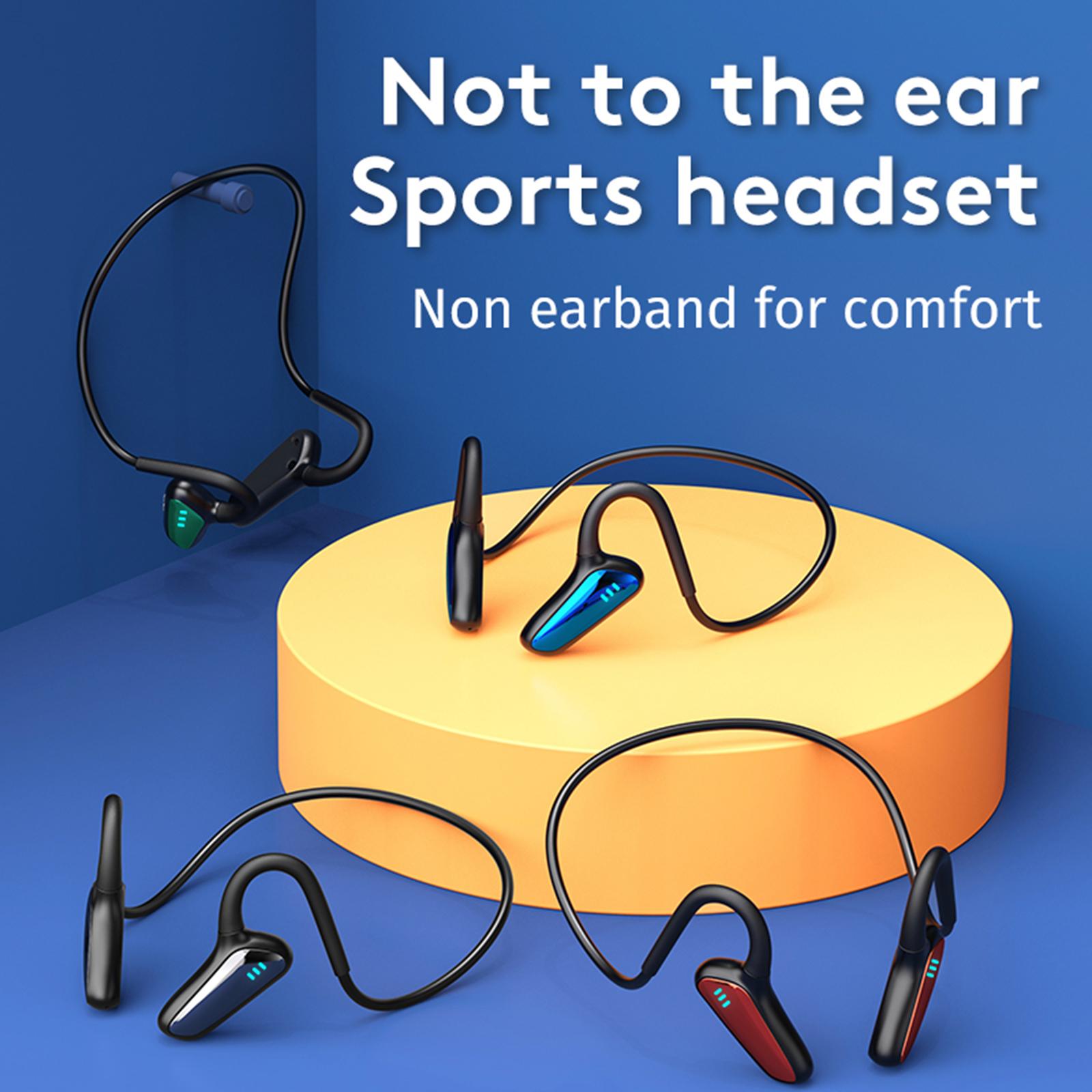 Bone Conduction Headphones 150mAh Double Ears Earphone for Fitness