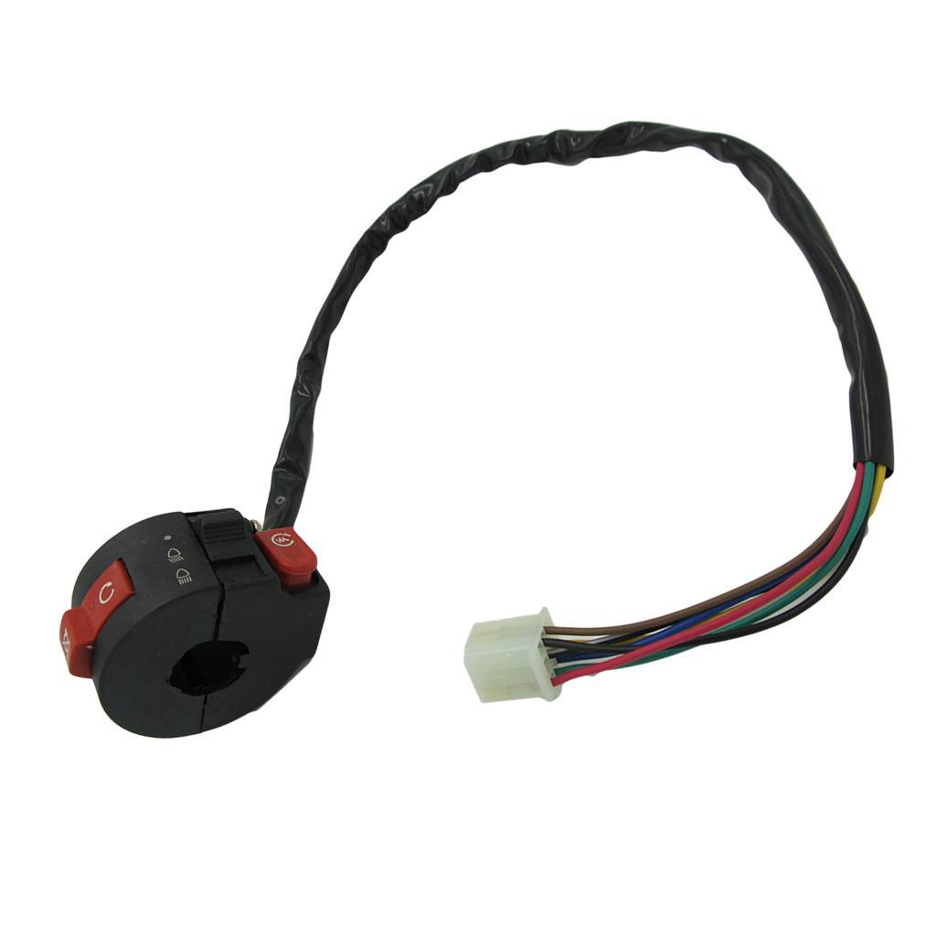 2Pcs 7 Wire Left Handlebar Switch Button Housing for 50cc 70cc 90cc ATV Quad