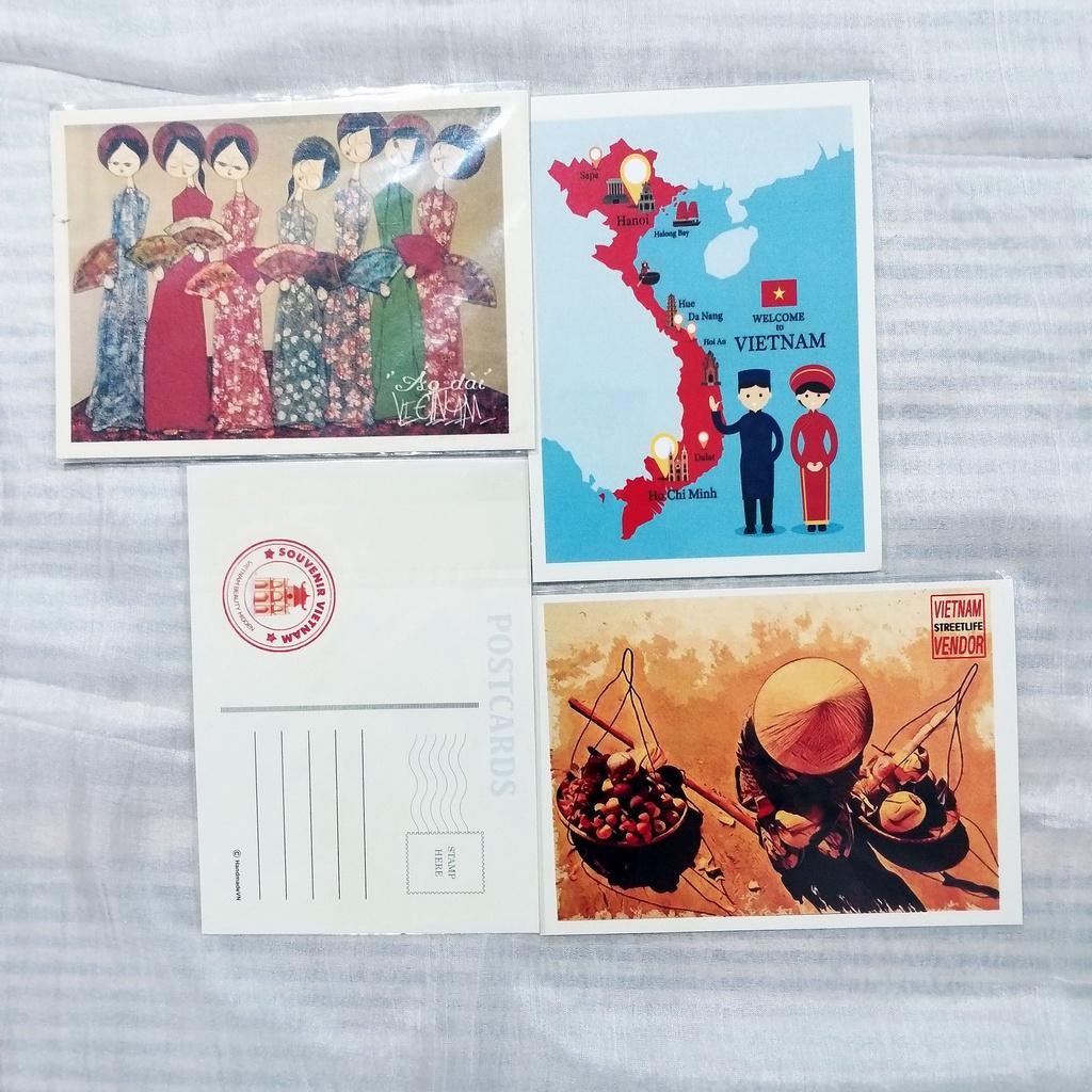 POSTCARD Quà Tặng Lưu Niệm Du Lịch In Ảnh, Đồ Họa Về Việt Nam