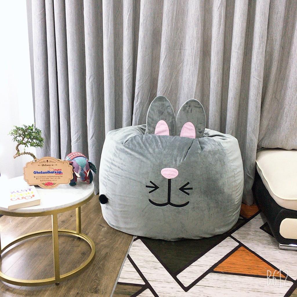 Vỏ ghế xốp dáng lê hình Thỏ, cỡ S