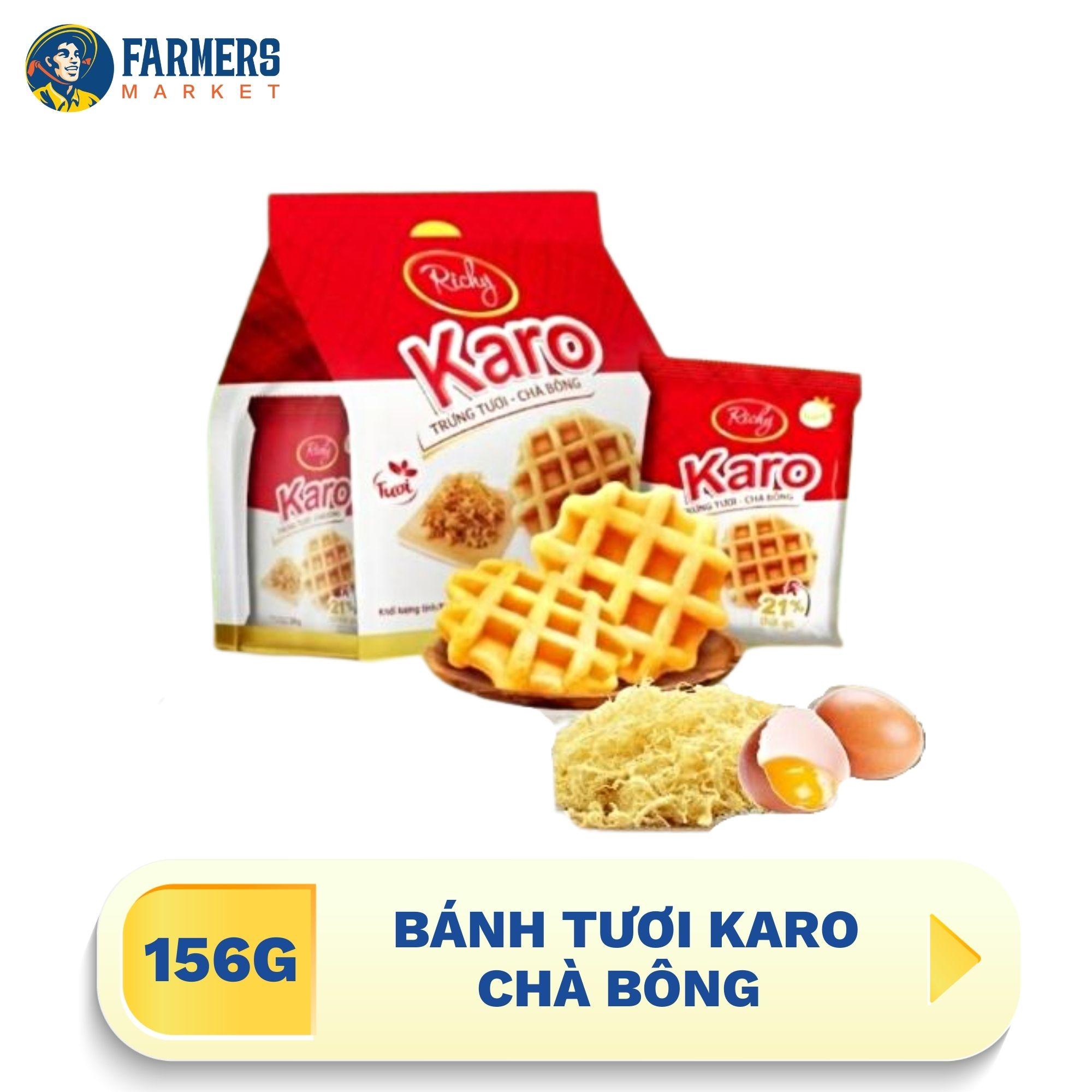 [Giao hàng toàn quốc] Bánh tươi Karo chà bông 156G