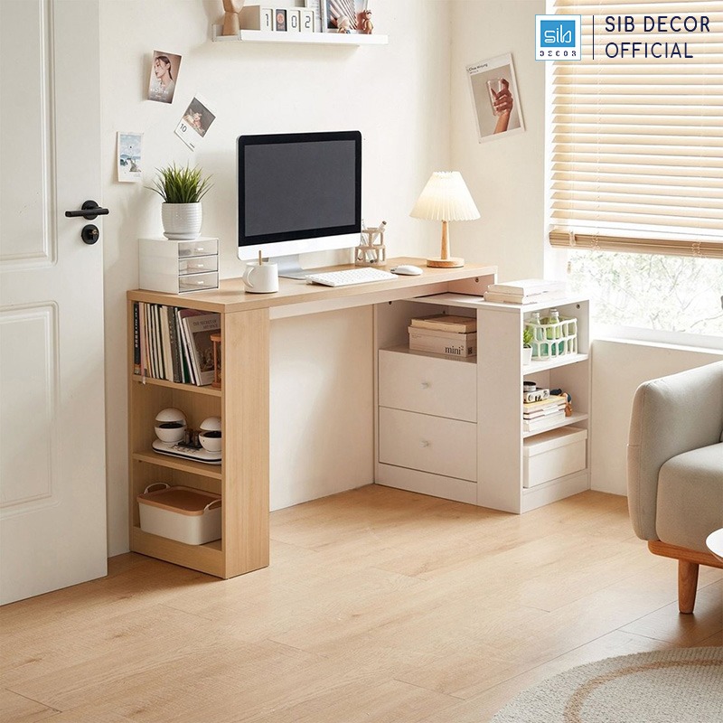 Bàn Học Đa Năng Có Thể Mở Rộng SIB Decor BLV96