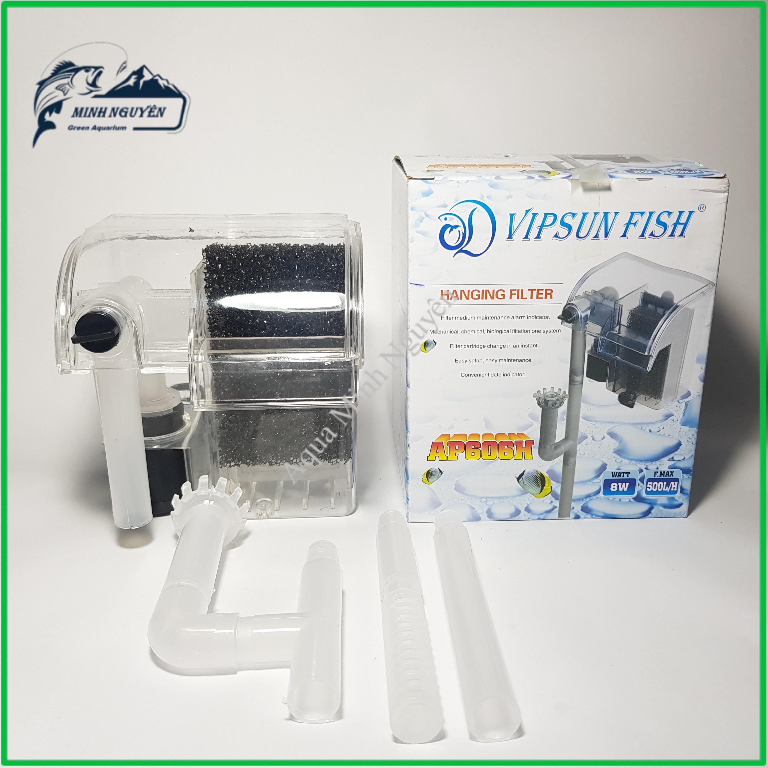 Lọc thác bể cá cảnh VIPSUN AP-606H Lọc Thác mini bể cá cảnh Hồ Cá Cảnh giá rẻ