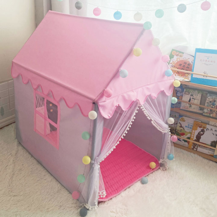 LỀU CÔNG CHÚA HOÀNG TỬ HÌNH NGÔI NHÀ SIZE LỚN 120x90x135cm Hàng Chính Hãng