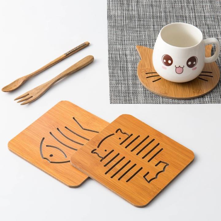Miếng lót gỗ cách nhiệt bàn ăn, nhà bếp