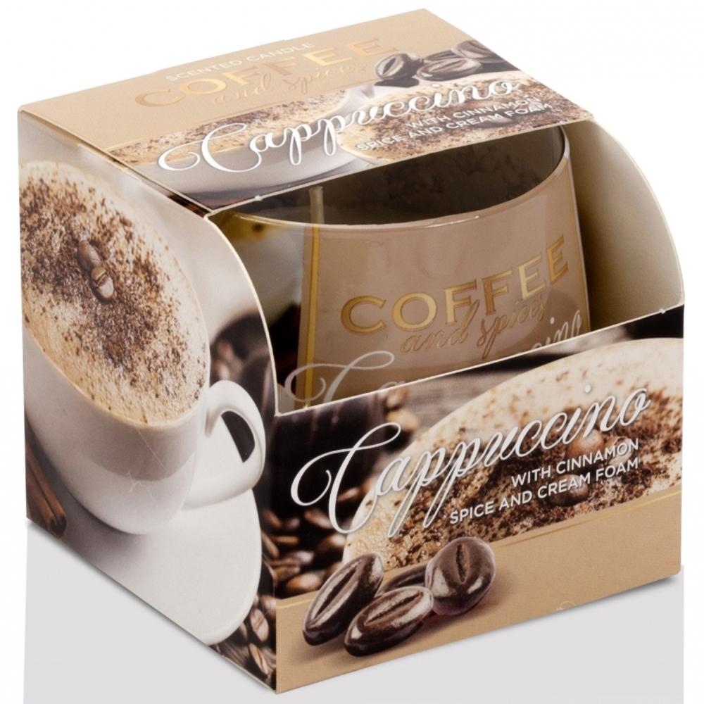 Ly nến thơm tinh dầu Bartek Coffee and Spices 100g QT04966 - cà phê capuchino, nến trang trí, thơm phòng, thư giãn, khử mùi (giao mẫu ngẫu nhiên)
