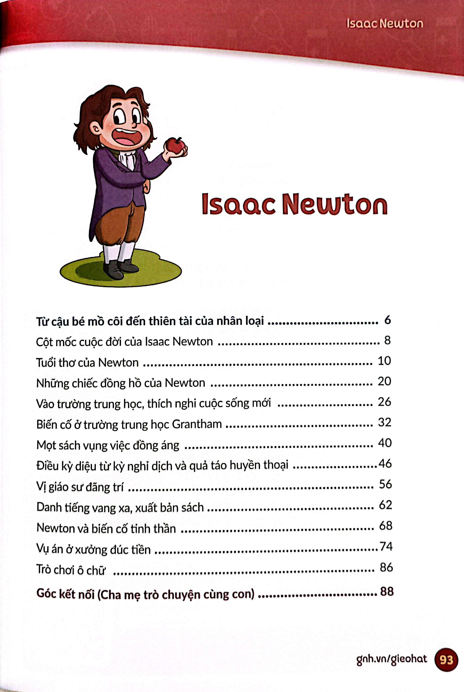 Sách - Trưởng Thành Cùng Vĩ Nhân 3 - Nhà Khoa Học Và Danh Y - Isaac Newton