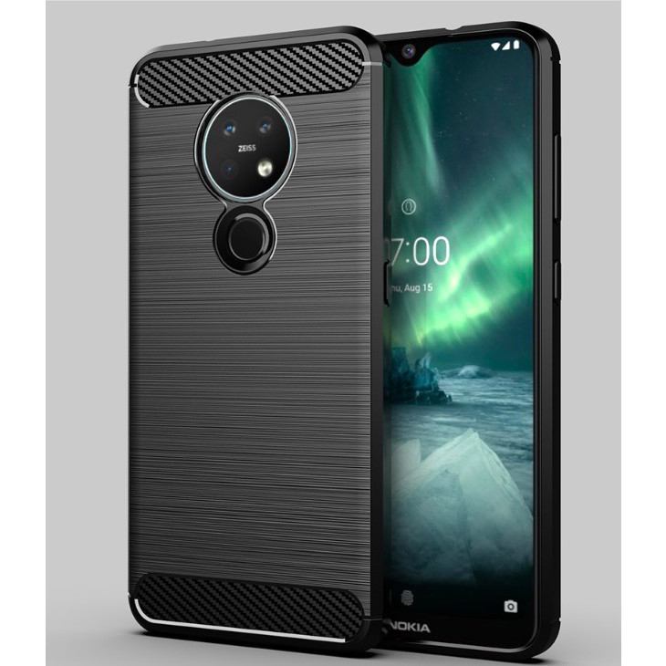 Ốp lưng chống sốc Vân Sợi Carbon cho Nokia 7.2