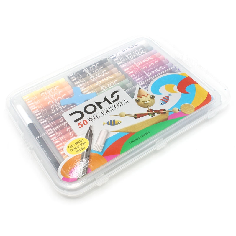 Hộp Bút Sáp Dầu DOMS 50 Màu 7912