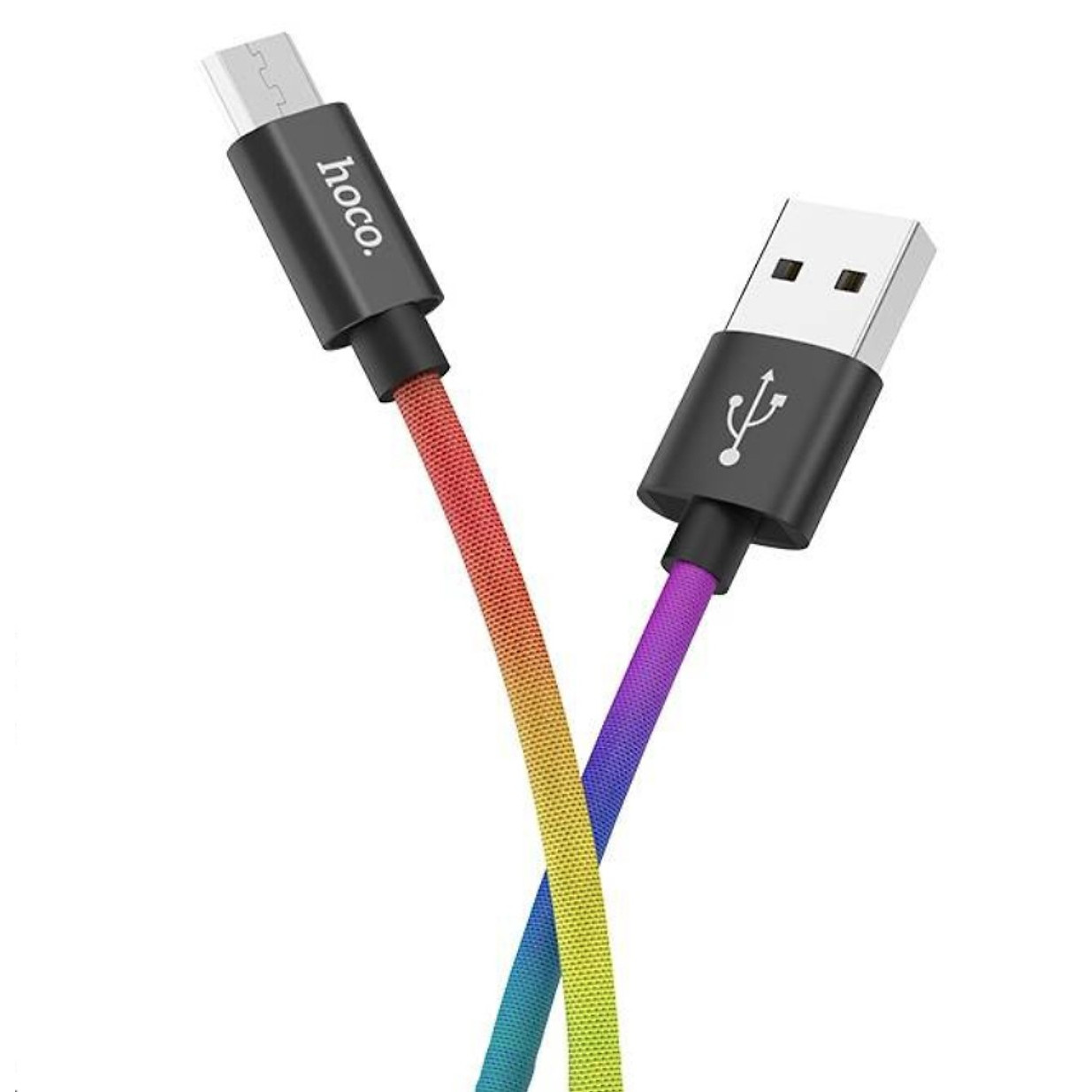 Cáp sạc nhanh Micro USB Hoco, hỗ trợ sạc nhanh 3A, dây sạc bọc dù chống rối, chống đứt, dài 100cm dành cho Samsung, Huawei, Xiaomi, Oppo, Sony, X26 Plus - Hàng chính hãng