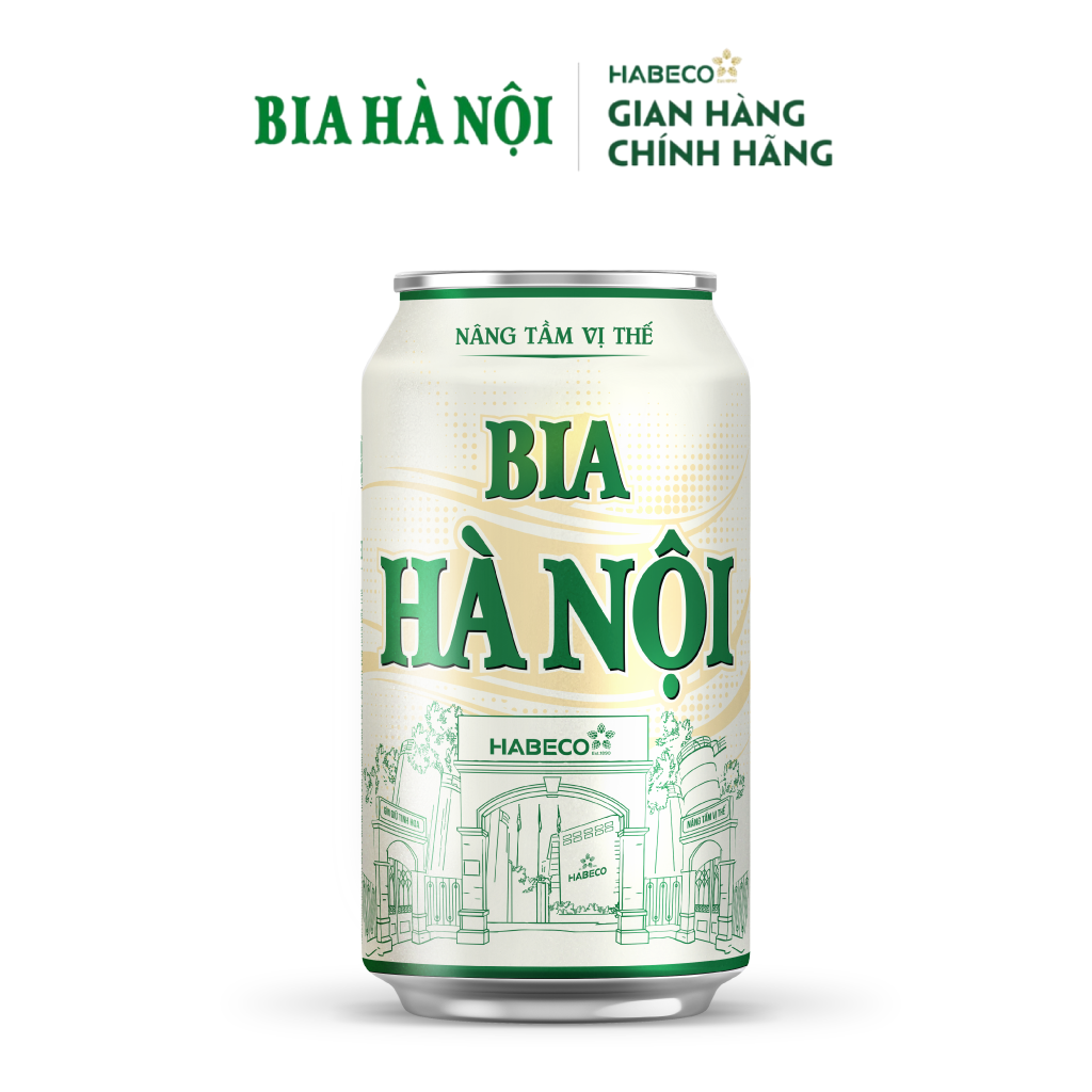 Bia Hà Nội Nhãn Xanh - Thùng 24 lon 330ml