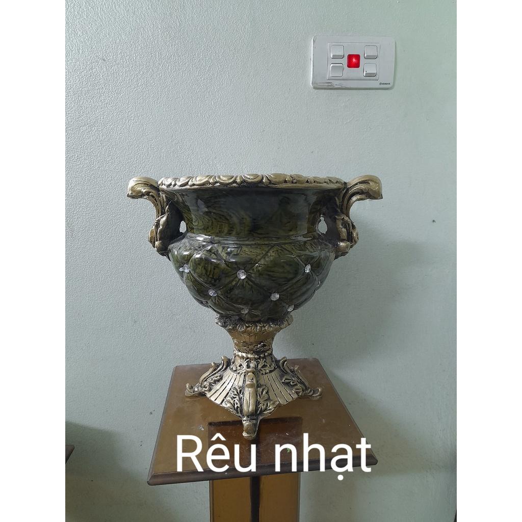 Bình hoa composite trám thấp cắm hoa