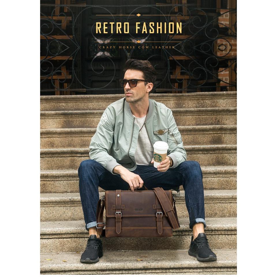 CẶP DA CÔNG SỞ NAM SHINKOZI CS01