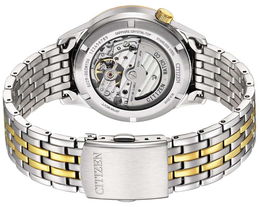 Đồng Hồ Nam Citizen Automatic Dây Thép Không Gỉ NH9134-83X - Mặt Xanh (Sapphire)