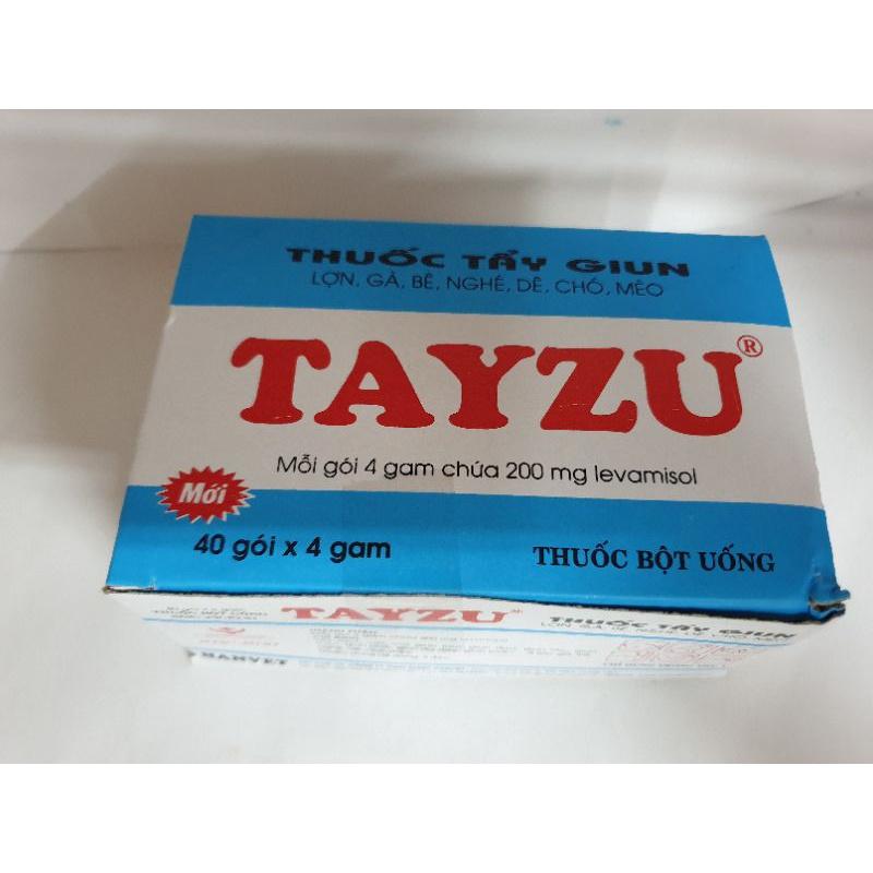 1 hộp 40 gói tayzu xanh hỗ trợ gi.un vật nuôi