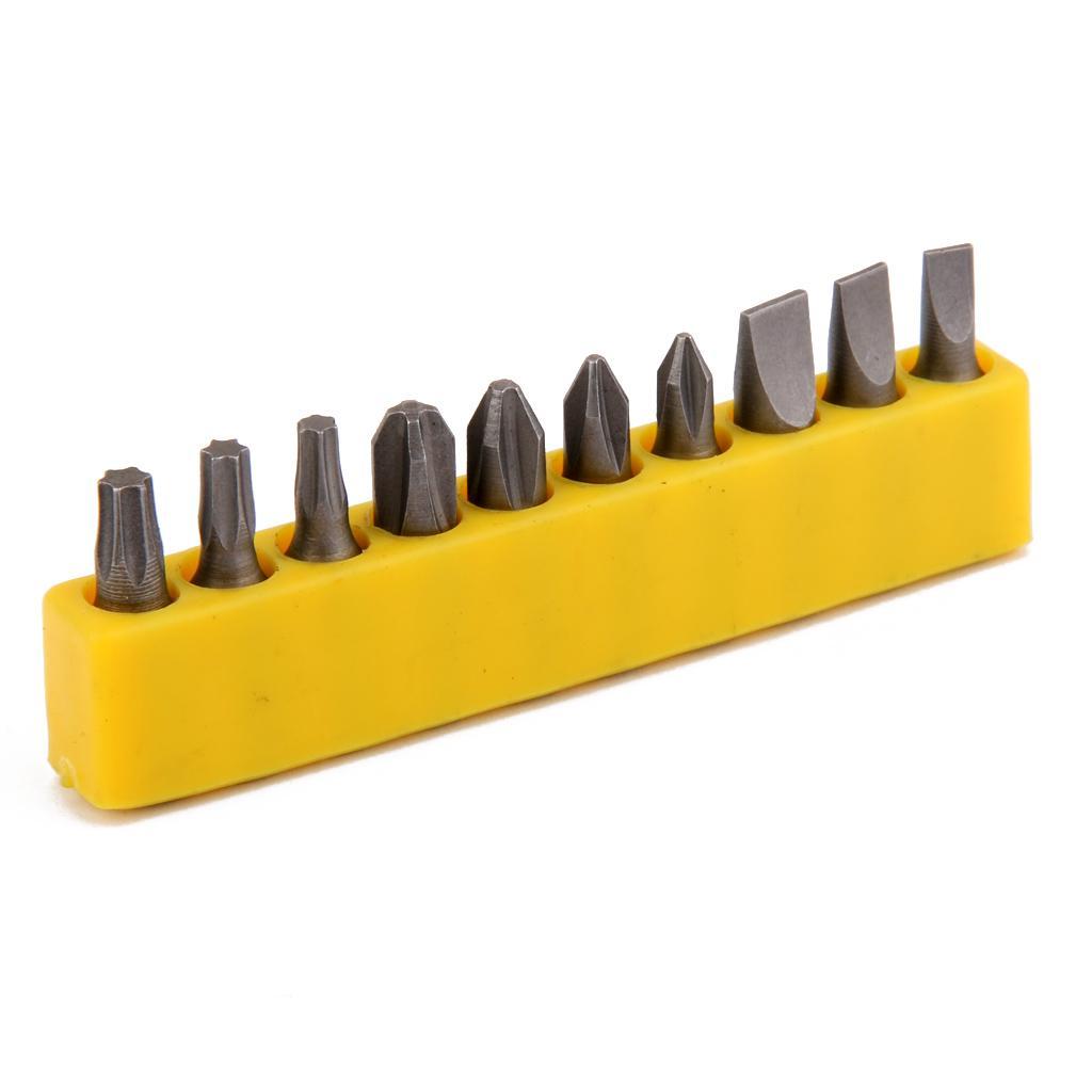 2x 10 Pieces Flat Head Cross Bits for DC Powered Electric Screwdriver