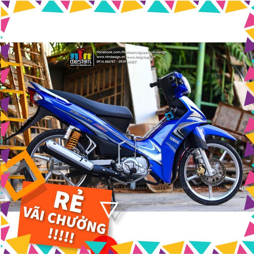 Tem Rời Sirius FI 115 Mẫu Sọc Xanh Đen Trắng