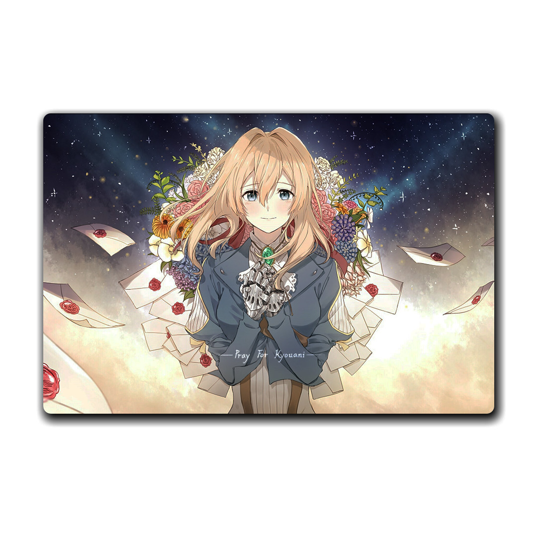 Mouse pad siêu to , miếng Lót chuột máy tính 60x40 cm, đồ di chuột máy tính hình Anime Violet Evergarden - Búp Bê Ký Ức - Khu Vườn Sắc Tím Năm Ấy