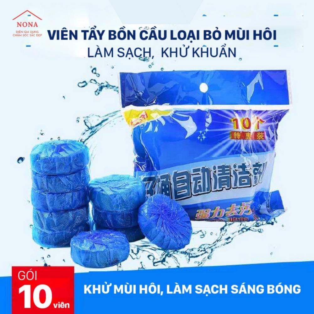 10 Viên Tẩy Bồn Cầu, Thả Bồn Cầu, Diệt Vi Trùng, Khử Mùi Nhà Vệ Sinh Tiện Dụng (1 Gói 10 Viên)