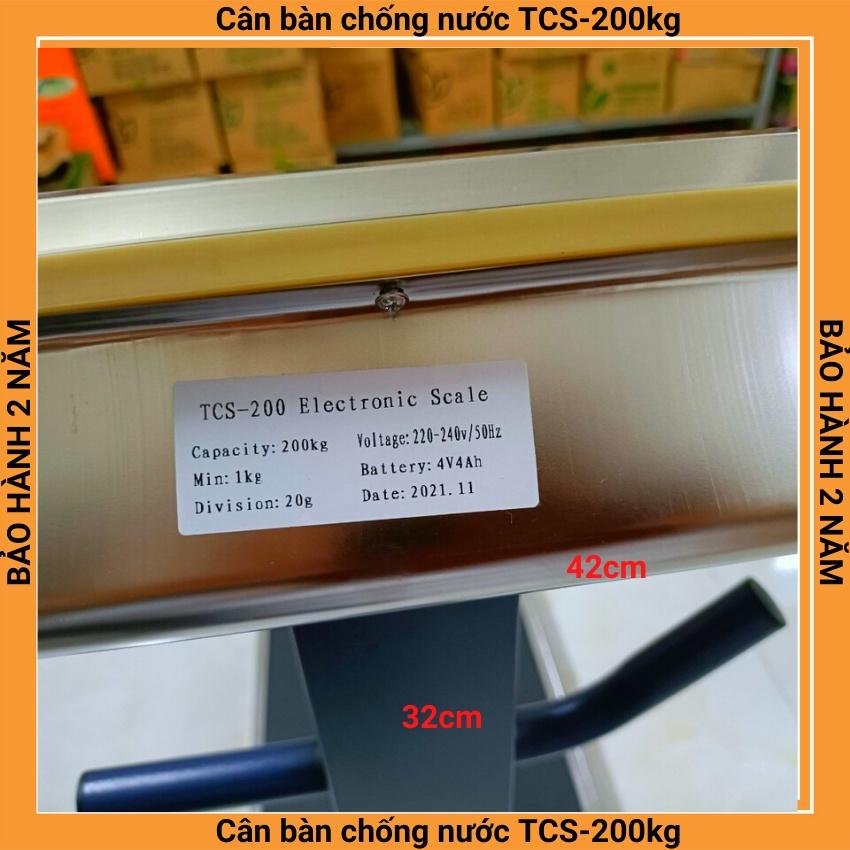 cân bàn điện tử tính tiền chống nước TVS - 200kg cực kỳ chắc chắn dùng cho cân hải sản ( bảo hành 12 tháng)