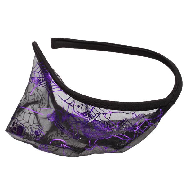 Mens Mesh See-Through Pouch C-string Thong Panty Briefs Purple Skull