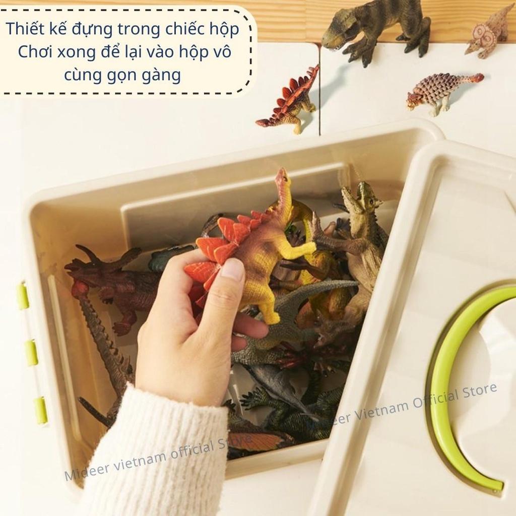 Mô hình khủng long mini cao su mềm Mideer Dinosaur Toys Set  jurassic world  T-rex