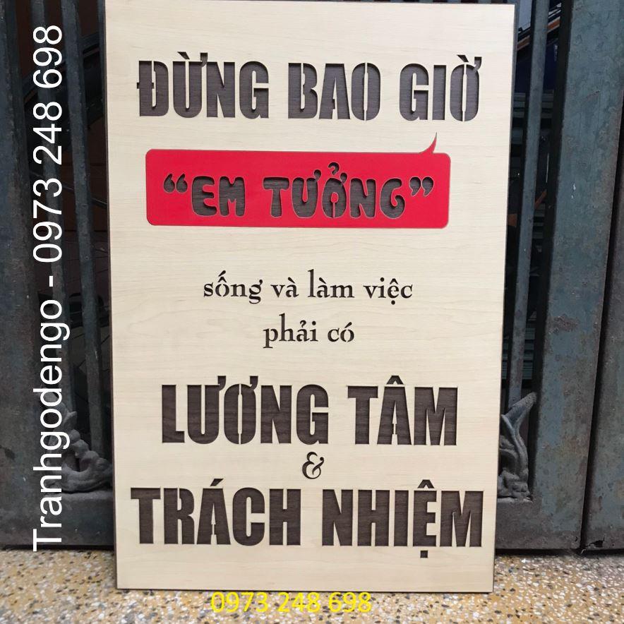 TRANH GỖ SLOGAN (nhiều mẫu)