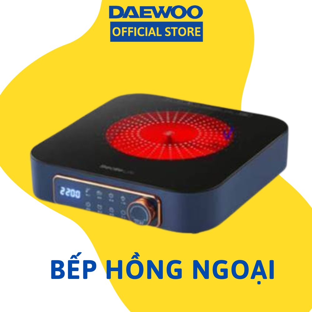 Bếp hồng ngoại Daewoo DWI-2238MW (Vàng) DWI-2215B (Đen) - Hàng chính hãng