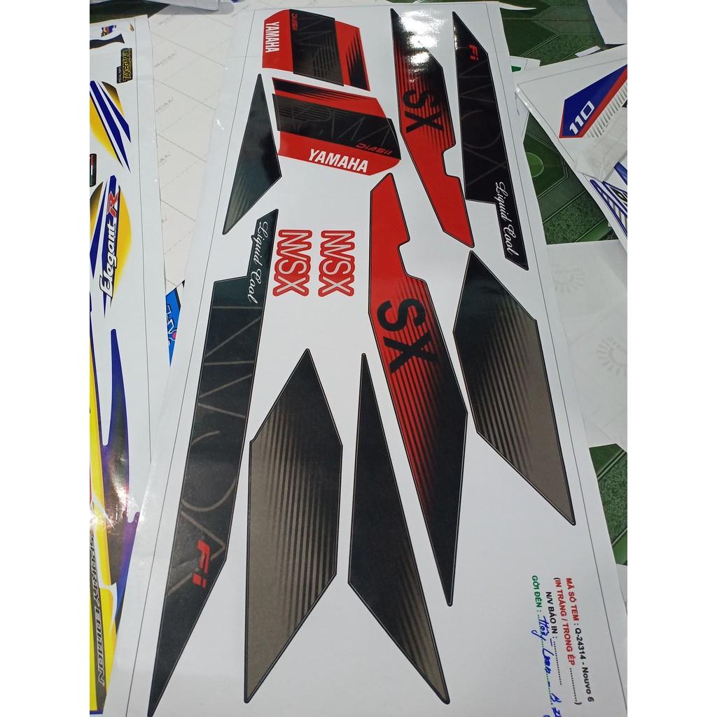Tem rời nouvo 6 SX đỏ đen