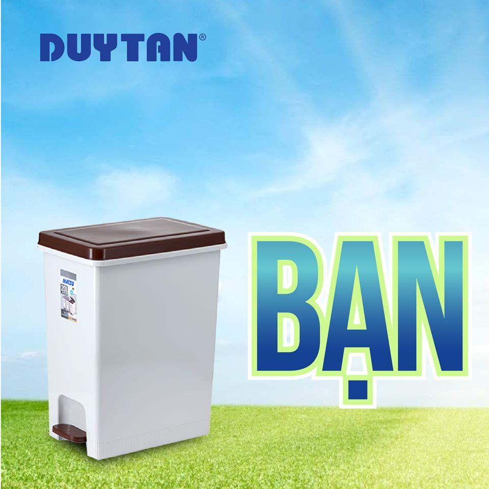 Thùng rác ECO 1 ngăn duy tân TẶNG KÈM 1 KY RÁC DUY TÂN - GIAO NHANH 1H