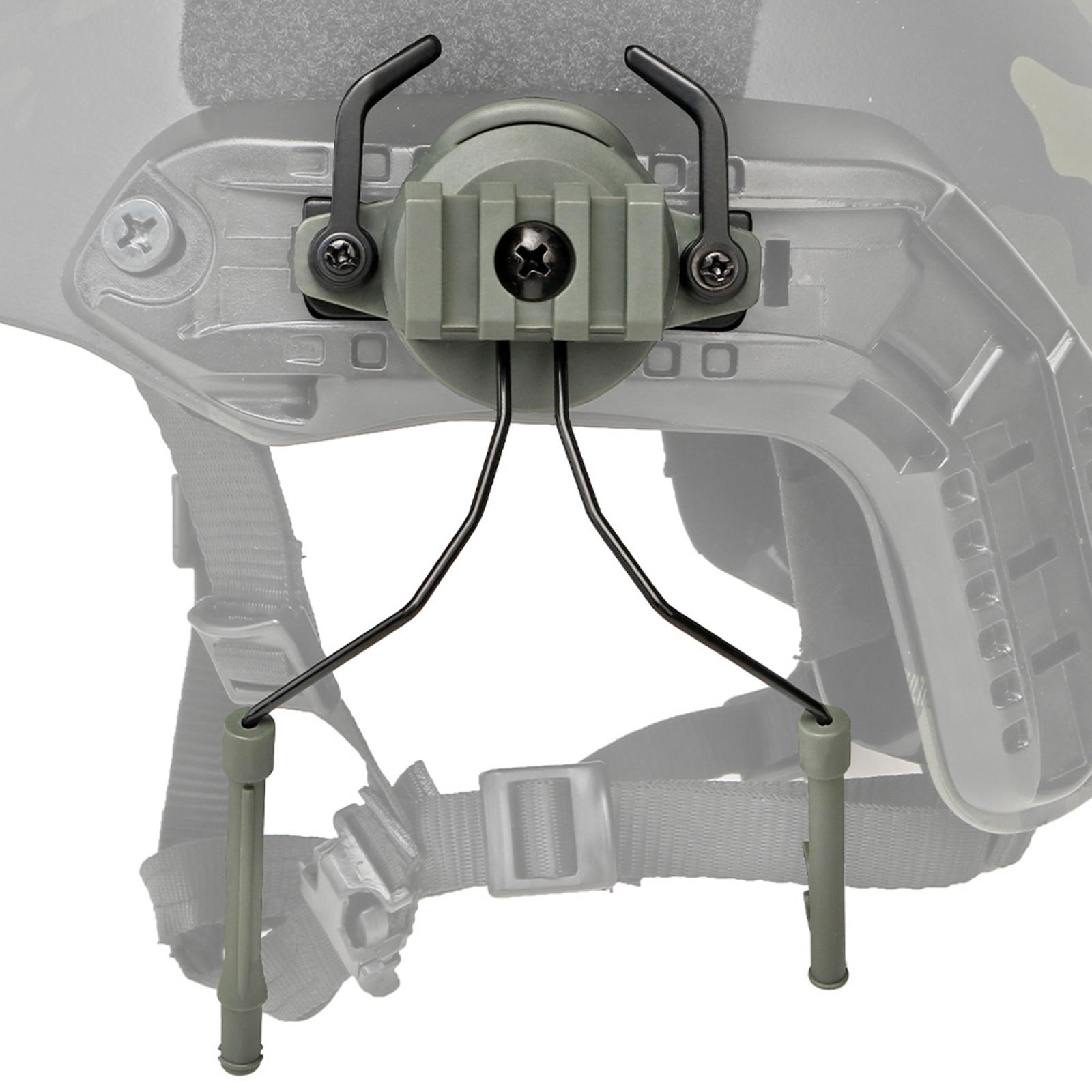 1 Pair Headset Helmet Adapter Holder, Tactical Helmet Rail Adapter Headset Support Suspension Headphones Bracket Left and Right Side Attachments