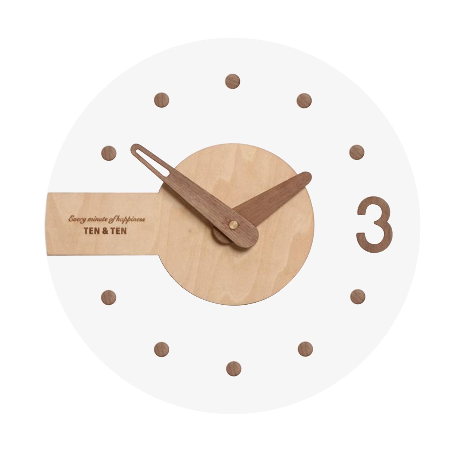 Analog Clocks Battery Operated Wall Hanging Clock for Kitchen Bedroom