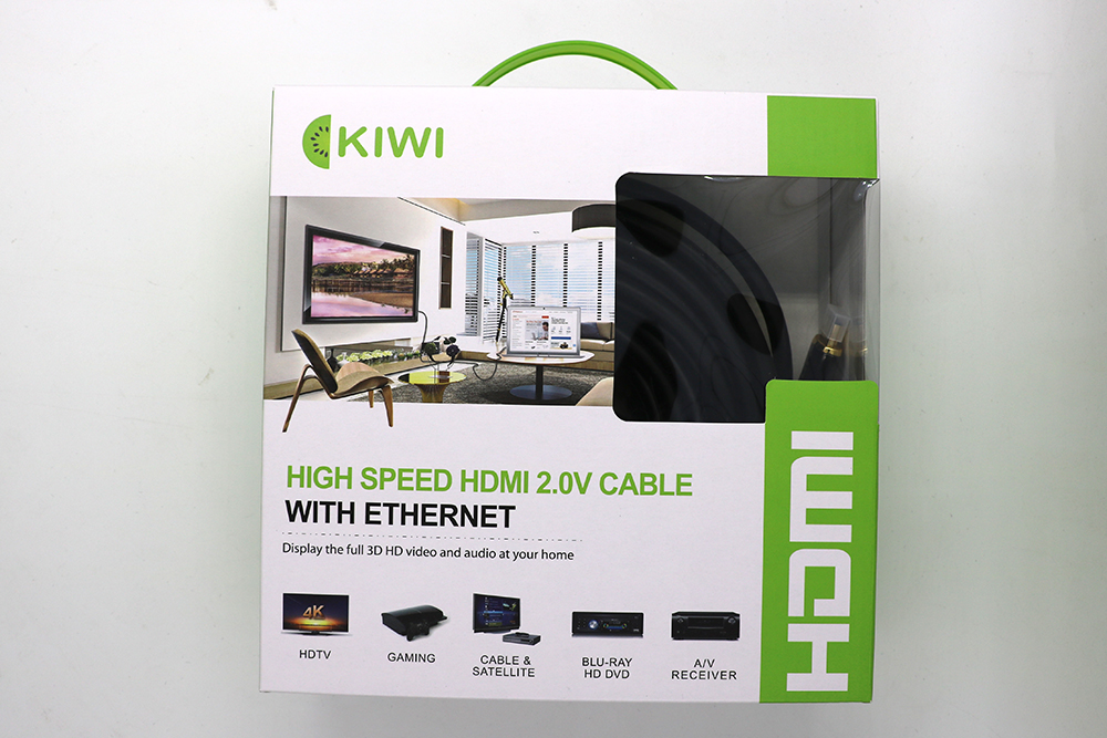 Dây HDMI Kiwi Vàng Tròn- 10m Hàng chính hãng