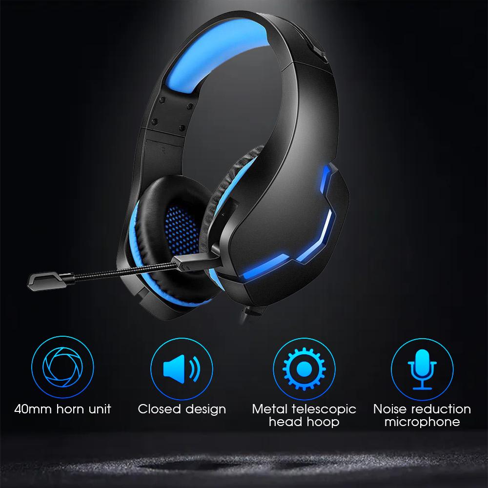 2021 Trò Chơi Mới Tai Nghe Tai Nghe Chơi Game Bass Stereo Trên Đầu Tai Nghe Máy Tính Laptop Micro Có Dây Tai Nghe Cho Máy Tính PS4 xbox