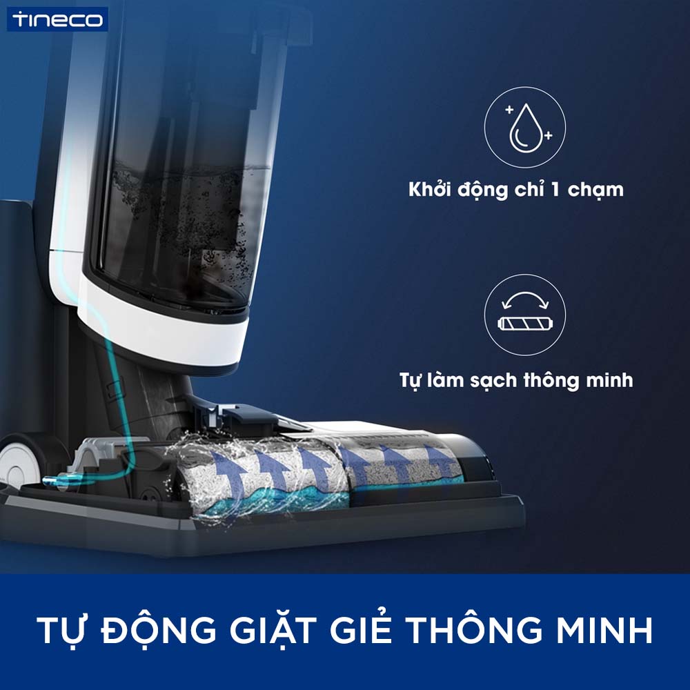 Máy hút bụi lau sàn làm sạch thông minh không dây Tineco Floor one S3